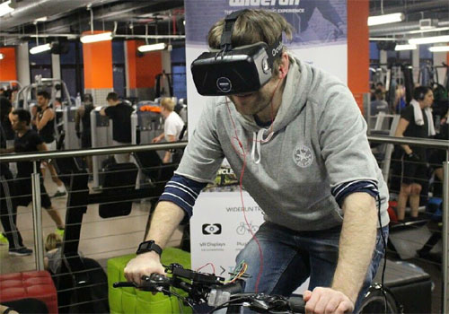 “虚拟现实+健身” 动感单车带你飞