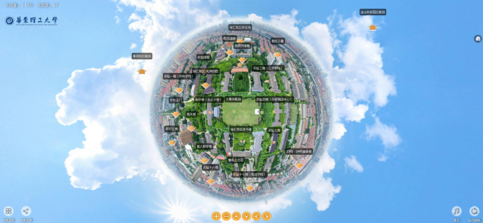 720度全景漫游校园 华理3d全景地图正式上线