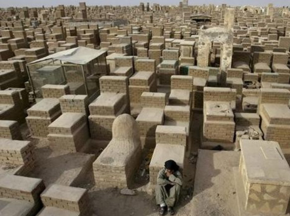 伊拉克千年古墓360全景图片 场面惊心动魄