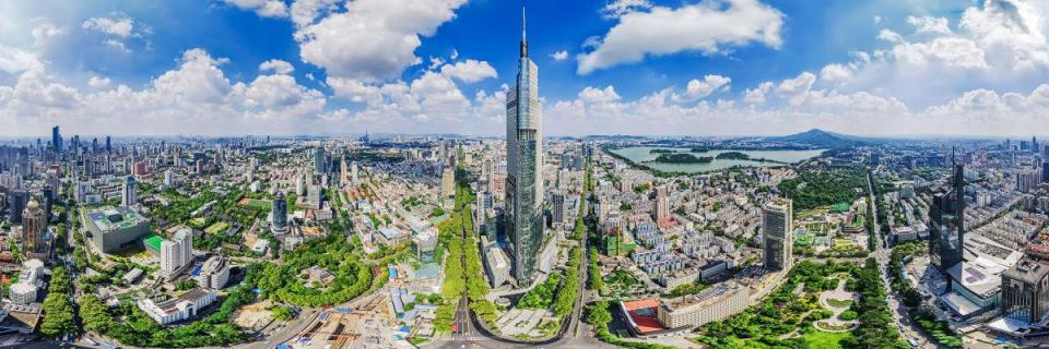 南京城360度全景图效果图