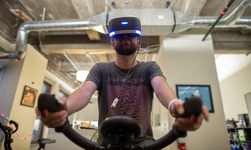 沉浸式VR眼镜自行车