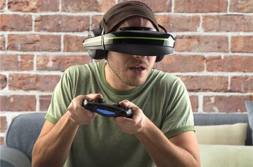虚拟现实VR头盔游戏