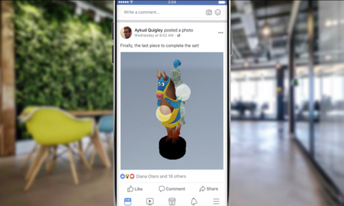 Facebook 3D推送功能