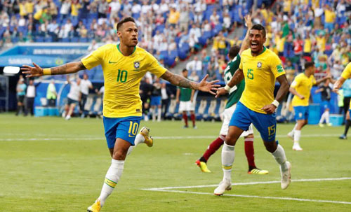 VR看世界杯 巴西2-0战胜墨西哥闯入八强