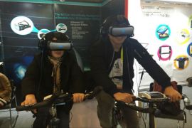 虚拟现实健身自行车让你变身运动达人