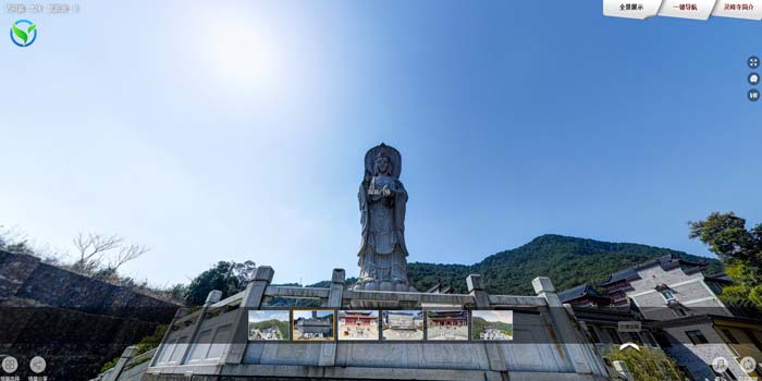 北仑灵峰寺全景图