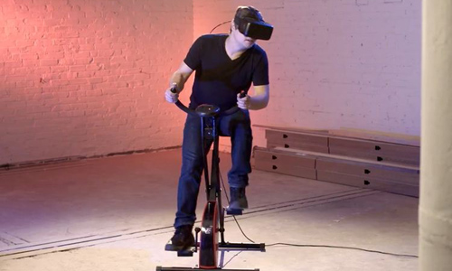 沉浸式VR眼镜自行车