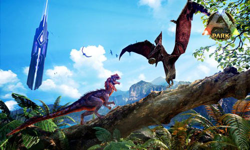恐龙世界探险虚拟现实游戏