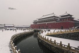 初雪:北京全景拍摄雪后美景