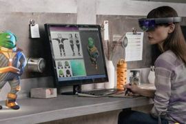 HoloLens发布首款多人AR游戏《飞车大战》